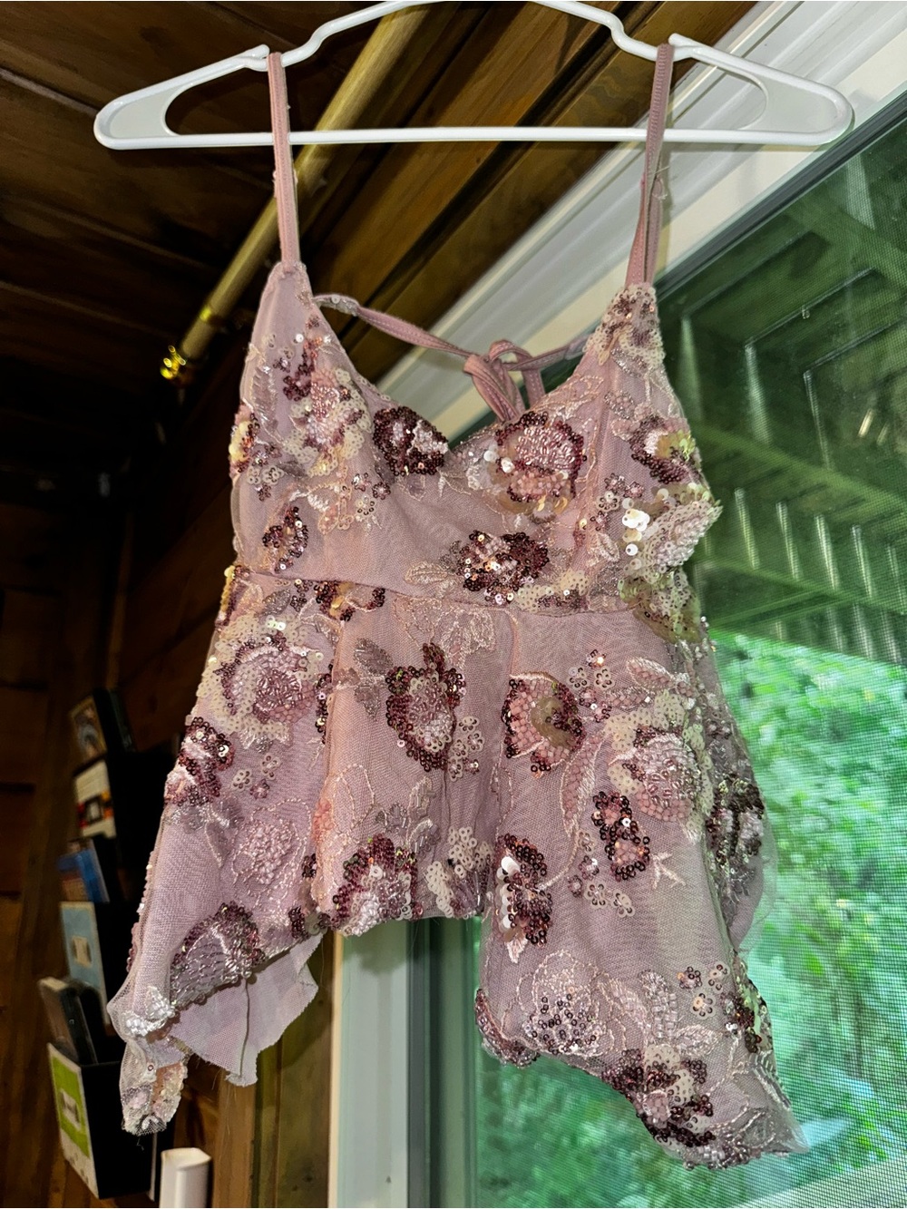 Dolls Kill Blushing Sparkles Cami Top